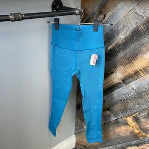 Free People Free Throw legging in coastline blue